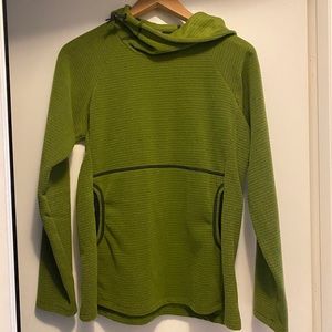 Melanzana Micro Grid Hoodie, Womens Medium, Turf / Green V1